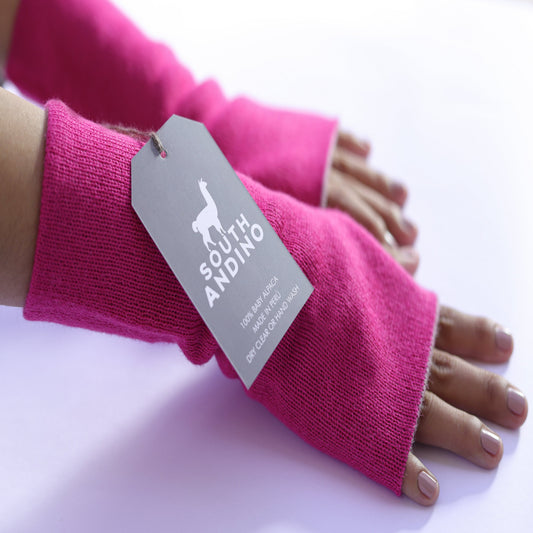 Baby Alpaca Reversible Mittens – Double-Sided Handmade Alpaca Gloves – Premium Winter Warm Soft Luxury