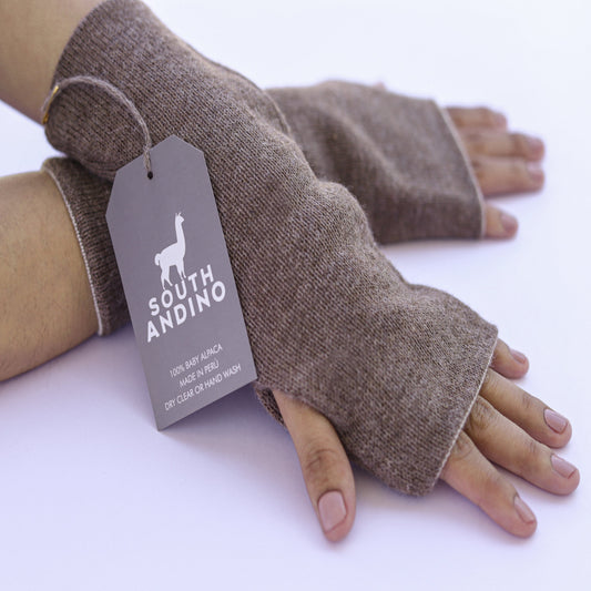 Baby Alpaca Reversible Mittens – Double-Sided Handmade Alpaca Gloves – Premium Winter Warm Soft Luxury (Copia)